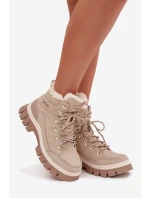 Zateplené dámské workery model 21728471 Béžové - Lee Cooper