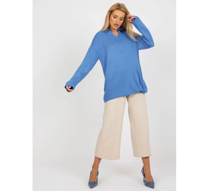 Dámský svetr LC SW  modrá  model 18132799 - FPrice