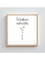 Personalizovaný magický fotoobraz v rámu - čtverec 20x20 - květinová zahrádka