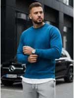 Pánská hladká tmavě modrá mikina model 21963758 - Dstreet