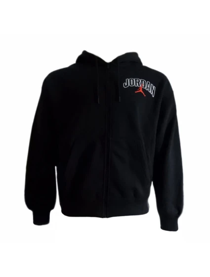 Air Jordan Brooklyn Fleece Full-Zip Hoodie Black - IB7908-010 pánské