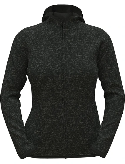 Stedman Lux Knit Fleece Jacket Women Dámská pletená fleecová bunda s kapucí 05.5560 black opal heather Stedman Lux Knit Fleece Jacket Women Dámská pletená fleecová bunda s kapucí 05.5560 black opal heather