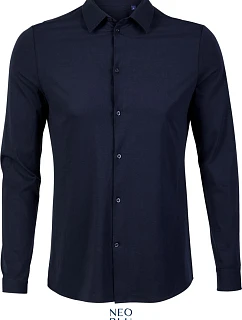 Men Košile s dlouhým rukávem night blue model 22499710 - NEOBLU