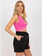 Šortky D73760R62159KA černá Šortky D73760R62159KA černá