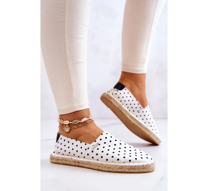 Dámské módní espadrilky Polka Dots Big Star - bílé