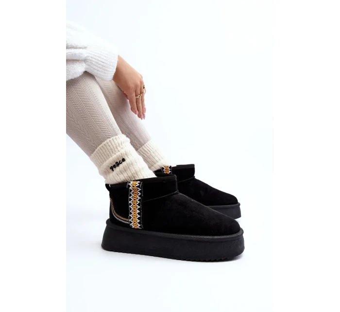 Platforma Sněhule S černým Vzorem Udra