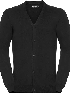 Pánský pletený cardigan s výstřihem do V 11. black model 22476185 - Russell Athletic