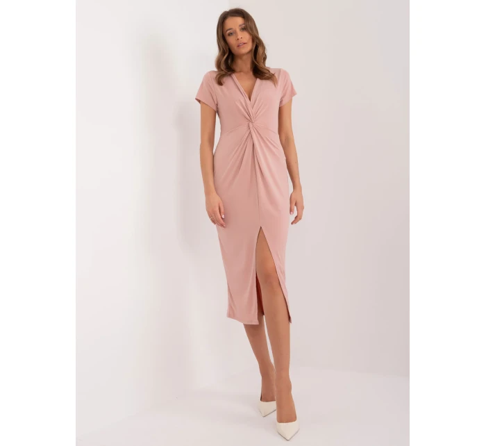 Sukienka DHJ SK model 20095220 ciemny różowy - FPrice
