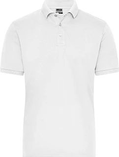 JN Pánské pracovní elastické bio polo Solid 02. white model 22531912 - Daiber