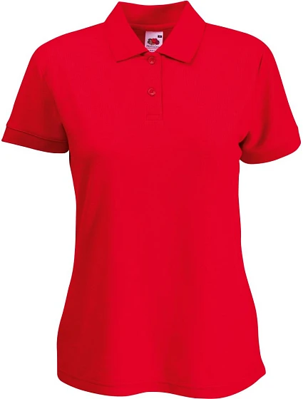 Fruit of the Loom Lady-Fit 65/35 Polo Dámské piqué polo 16.3212 red Fruit of the Loom Lady-Fit 65/35 Polo Dámské piqué polo 16.3212 red