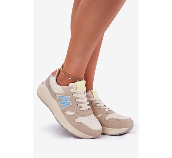 Dámské Sneakersy Na Platformě Béžové Tenanela Dámské Sneakersy Na Platformě Béžové Tenanela