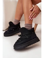 Dámské Sněhule Na Platformě S Kožíškem Big Star Černé model 21705925 - Big Star Shoes Dámské Sněhule Na Platformě S Kožíškem Big Star Černé model 21705925 - Big Star Shoes