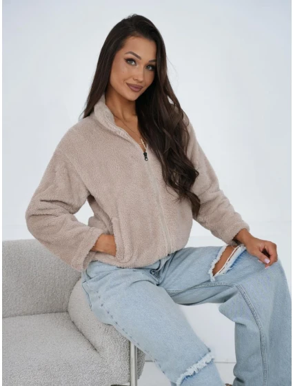 Bluza CS BL model 21920859 jasny beżowy - FPrice Bluza CS BL model 21920859 jasny beżowy - FPrice