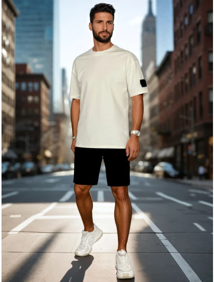 Pánská bílá souprava Dstreet model 21988659 - FashionStreet Pánská bílá souprava Dstreet model 21988659 - FashionStreet