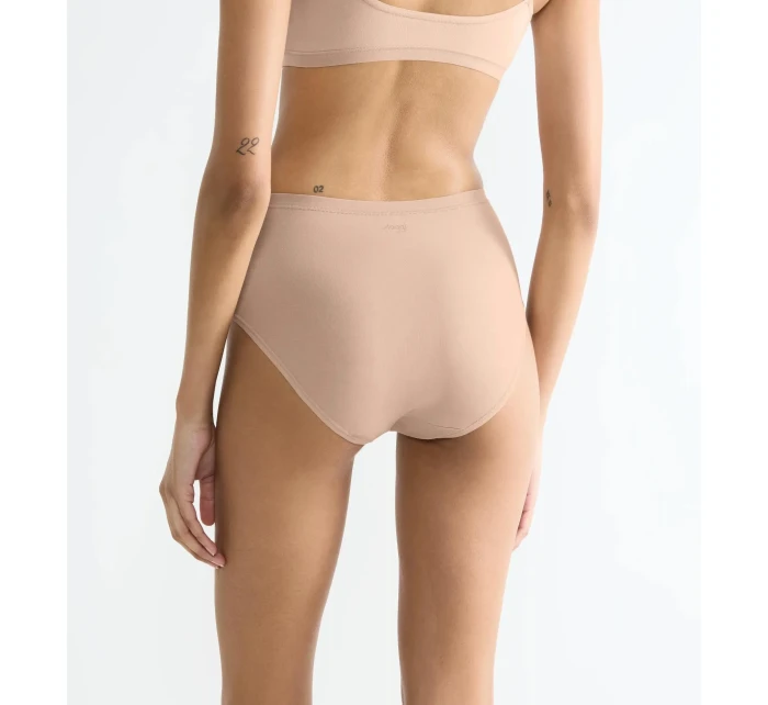 Dámské kalhotky GO Daily Cotton Midi 3P - BROWN - béžové 00LZ - SLOGGI Dámské kalhotky GO Daily Cotton Midi 3P - BROWN - béžové 00LZ - SLOGGI