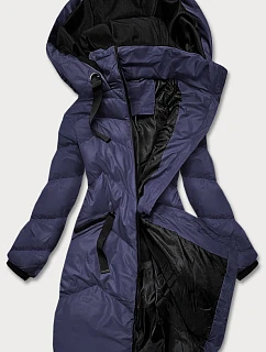 KURTKA ZIMOWA DAMSKA Z KAPTUREM GRANATOWA model 21244786 - J.STYLE