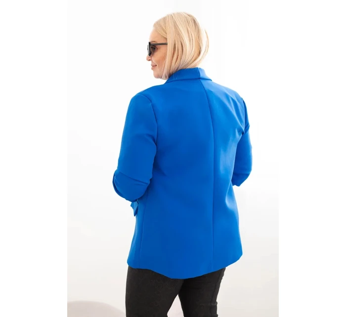 Dámská sako Plus Size bez zapínání s podšívkou model 21468636 - K-Fashion