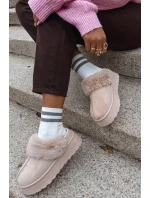 Sněhule Na Platformě S Kožešinou A Přezkou Béžové model 21714727 - Boto Sněhule Na Platformě S Kožešinou A Přezkou Béžové model 21714727 - Boto