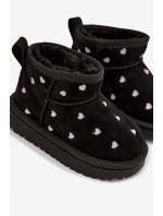 Dětské sněhule srdíčka Černé Gracina Dětské sněhule srdíčka Černé Gracina