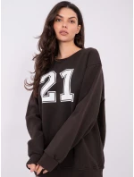 WT BL mikina A1063.64 tmavě hnědá