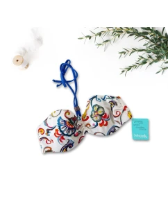 Vrchní díl plavek B1916-60013 smetanovo-modrý - Selmark