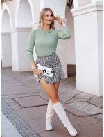 AURINA dámský svetr světle zelený FashionStreet MY1391 AURINA dámský svetr světle zelený FashionStreet MY1391