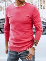 Pánský klasický fuchsiový svetr Dstreet model 21966479 - FashionStreet Pánský klasický fuchsiový svetr Dstreet model 21966479 - FashionStreet