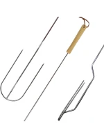 OHNIVÁ VIDLICE 100 CM S DŘEVĚNOU RUKOJETÍ