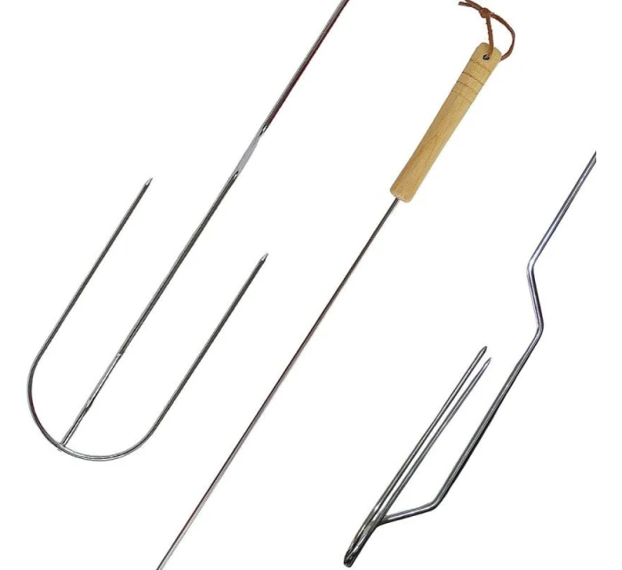 OHNIVÁ VIDLICE 100 CM S DŘEVĚNOU RUKOJETÍ