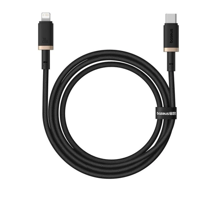 Kabel Baseus Dura Type C 20W 1m (černý/zlatý)