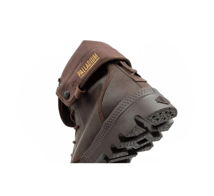 Pánská sportovní obuv Palladium Baggy Coated kotníkové tenisky fashion dark brown