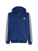 Pánská mikina Essentials 3Stripes Fleece FullZip Hoodie, tmavě modrá model 22357664 - ADIDAS Pánská mikina Essentials 3Stripes Fleece FullZip Hoodie, tmavě modrá model 22357664 - ADIDAS