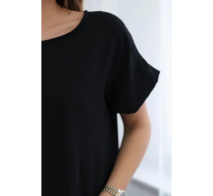 Šaty s kapsami černý