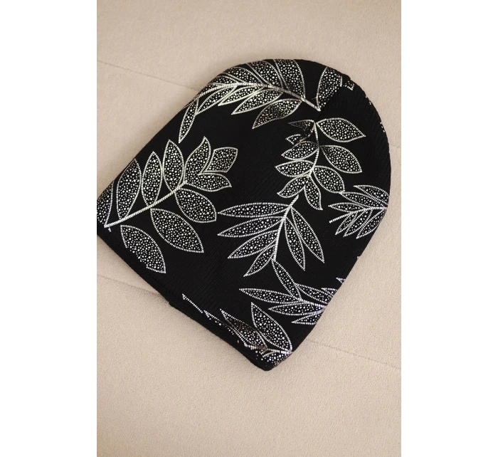 Dámská zimní čepice z vlny s dvojitým ohrnovacím lemem K426 oranžová