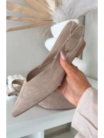 Dámské baleríny s přezkou béžové model 21834832 - Boto Dámské baleríny s přezkou béžové model 21834832 - Boto