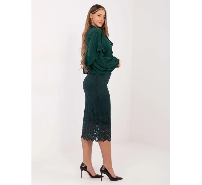 Spódnica IT SD model 21782309 ciemny zielony - FPrice Spódnica IT SD model 21782309 ciemny zielony - FPrice