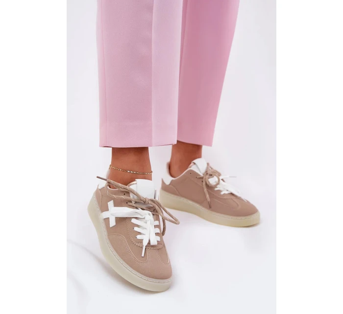 Dámské nízké sportovní boty – béžové Zelevelis Dámské nízké sportovní boty – béžové Zelevelis