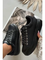 Dámské kožené tenisky GOE – černé Dámské kožené tenisky GOE – černé