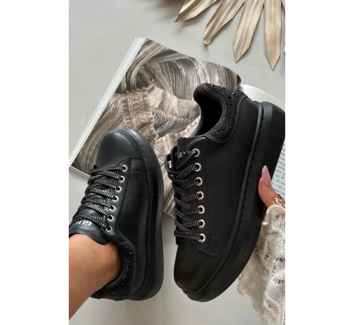 Dámské kožené tenisky GOE – černé Dámské kožené tenisky GOE – černé