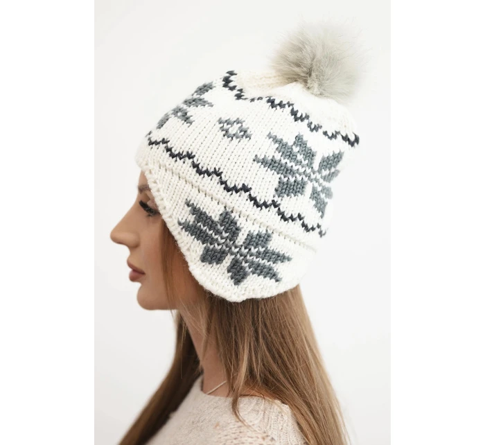 Čepice s rolováním Magda K293 camel