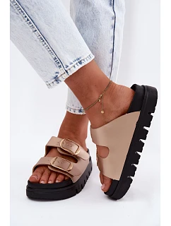 Dámské nazouváky s přezkami  Zlaté model 22123016 - Lee Cooper