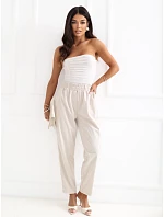 Spodnie RV SP model 22109769 jasny beżowy - FPrice Spodnie RV SP model 22109769 jasny beżowy - FPrice