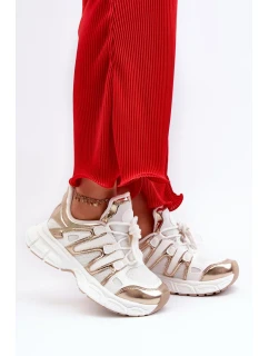 Dámské tenisky bílé a zlaté Ahmani