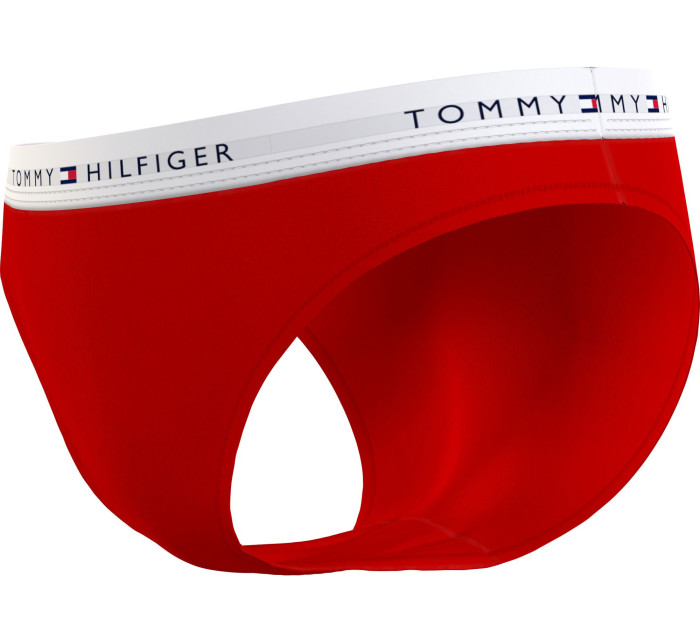 Dámské kalhotky CURVE TOMMY ICONS LOGO WAISTBAND BRIEFS UW0UW04018XLG červená - Tommy Hilfiger