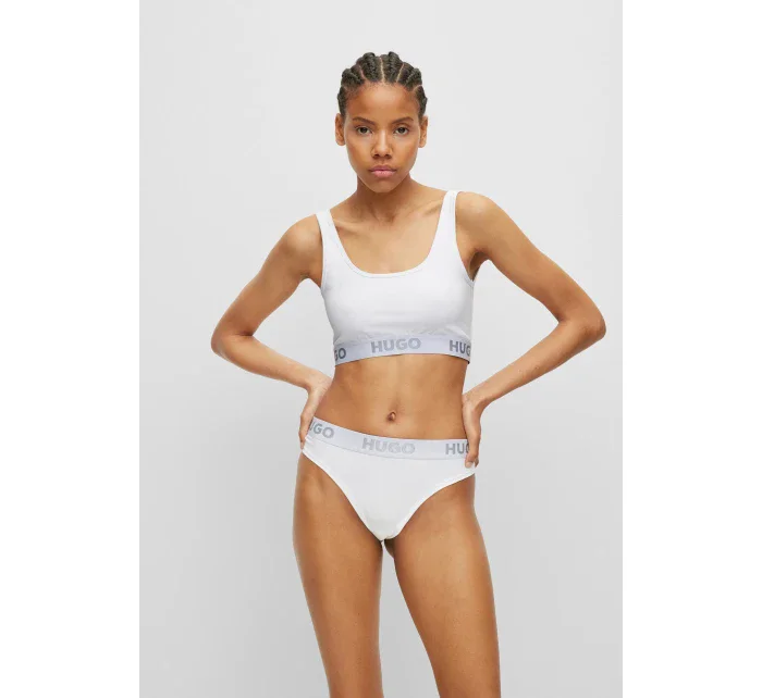 BOSS Dámská sportovní podprsenka Sporty Logo 50469631-100 - HUGO