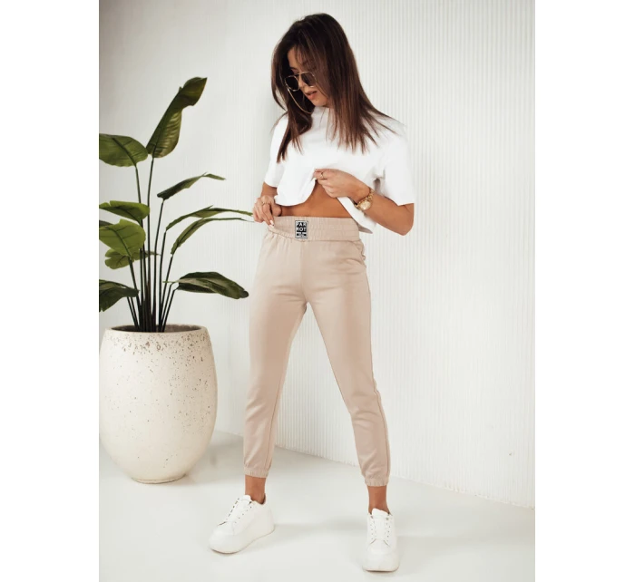 Dámské tepláky KAROT béžové FashionStreet UY1811