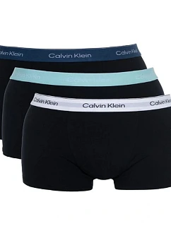 Pánské boxerky Calvin Klein Relaxed, 3 ks v balení, módní bavlněné, černé