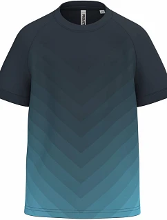 Kariban ProAct PA 4048 Dětské sportovní tričko s barevným gradientem 20.4048 navy