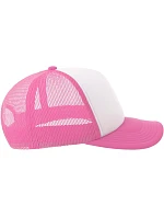 Atlantis Headwear Rapper-S 5 panelová Trucker kšiltovka 33.0262 white/fuchsia fluo Atlantis Headwear Rapper-S 5 panelová Trucker kšiltovka 33.0262 white/fuchsia fluo