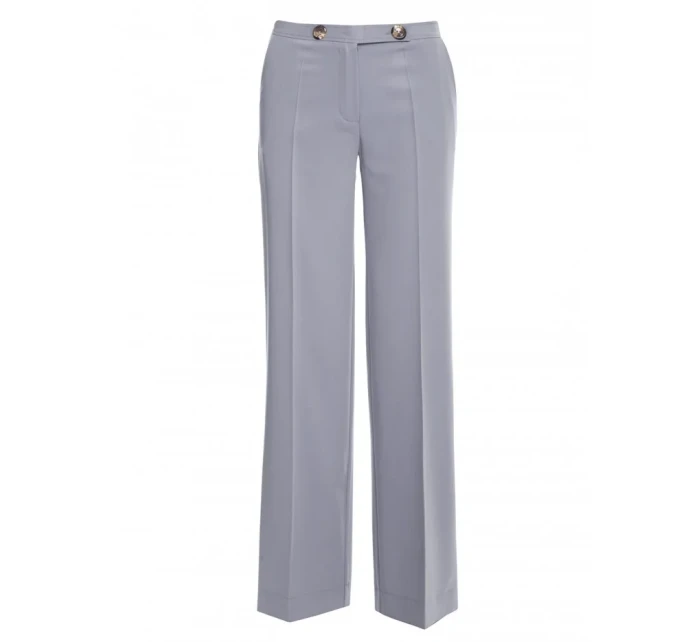K114 Klasické kalhoty s rovnými nohavicemi - holubičí šedá